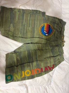 Camo Sweatpants with Rainbow Patch